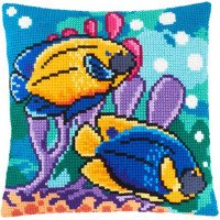 Pillow for cross-stitching Charіvnytsya Z-58 Fish in the aquarium