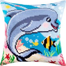 Pillow for cross-stitching Charіvnytsya Z-65 Dolphin