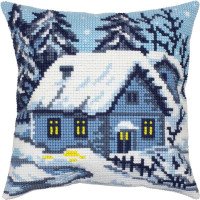 Pillow for cross-stitching Charіvnytsya Z-70 Winter landscape
