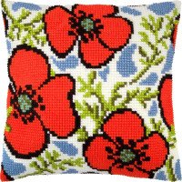 Pillow for cross-stitching Charіvnytsya Z-72 Poppies