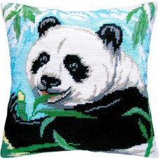 Pillow for embroidery half-cross Charіvnytsya V-07 Panda
