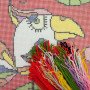 Pillow for embroidery half-cross Charіvnytsya V-102 A parrot