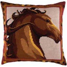 Подушка для вышивки полукрестом Чарівниця V-113 Конь