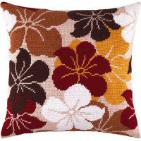 Pillow for embroidery half-cross Charіvnytsya V-116 Catharanthus