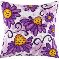 Pillow for embroidery half-cross Charіvnytsya V-121 Echinacea