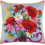 Pillow for embroidery half-cross Charіvnytsya V-124 Holiday bouquet