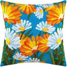 Pillow for embroidery half-cross Charіvnytsya V-131 Daisies