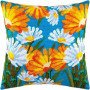 Pillow for embroidery half-cross Charіvnytsya V-131 Daisies