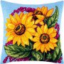 Pillow for embroidery half-cross Charіvnytsya V-132 Bouquet of sunflowers