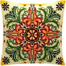 Подушка для вышивки полукрестом Чарівниця V-148 Цветочный калейдоскоп