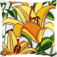Pillow for embroidery half-cross Charіvnytsya V-151 Lilies