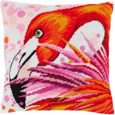 Pillow for embroidery half-cross Charіvnytsya V-154 Flamingo