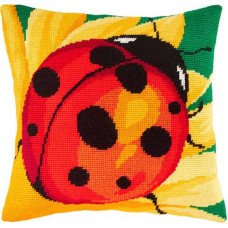 Pillow for embroidery half-cross Charіvnytsya V-156 Ladybug