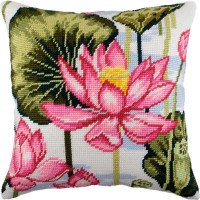 Pillow for embroidery half-cross Charіvnytsya V-172 Lotus