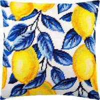 Подушка для вышивки полукрестом Чарівниця V-193 Лимоны