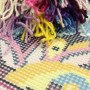 Подушка для вишивки напівхрестом Чарівниця V-195 Фіолетова казка