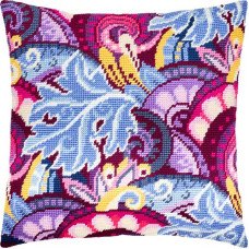 Подушка для вишивки напівхрестом Чарівниця V-195 Фіолетова казка