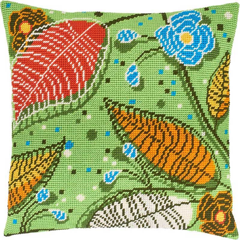 Pillow for embroidery half-cross Charіvnytsya V-197 Greenery