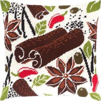 Pillow for embroidery half-cross Charіvnytsya V-199 Cinnamon