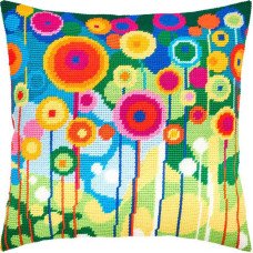 Pillow for embroidery half-cross Charіvnytsya V-211 Dandelions