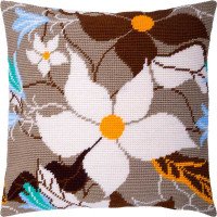 Pillow for embroidery half-cross Charіvnytsya V-215 Vanilla flowers