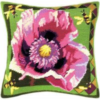 Pillow for embroidery half-cross Charіvnytsya V-22 Poppy