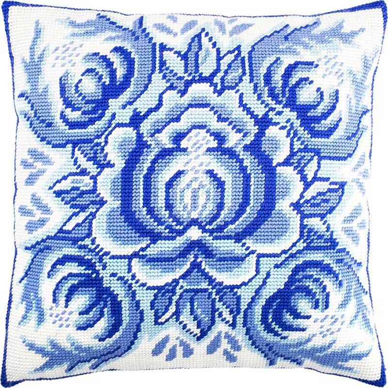 Pillow for embroidery half-cross Charіvnytsya V-224 Gzhel