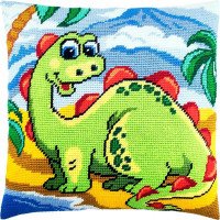 Pillow for embroidery half-cross Charіvnytsya V-227 Dinosaur