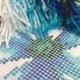 Подушка для вишивки напівхрестом Чарівниця V-239 Сині квіти