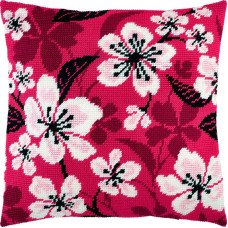 Подушка для вишивки напівхрестом Чарівниця V-246 Вишневий цвіт