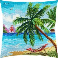 Pillow for embroidery half-cross Charіvnytsya V-247 Seychelles