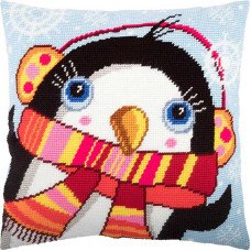 Pillow for embroidery half-cross Charіvnytsya V-253 Penguin