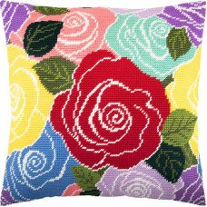 Pillow for embroidery half-cross Charіvnytsya V-262 Roses