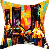 Pillow for embroidery half-cross Charіvnytsya V-278 Wine still life