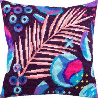 Pillow for embroidery half-cross Charіvnytsya V-279 Feathers