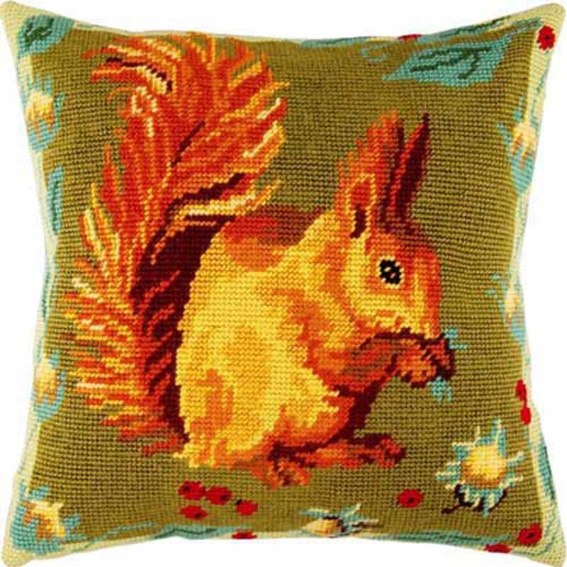 Pillow for embroidery half-cross Charіvnytsya V-28 Squirrel