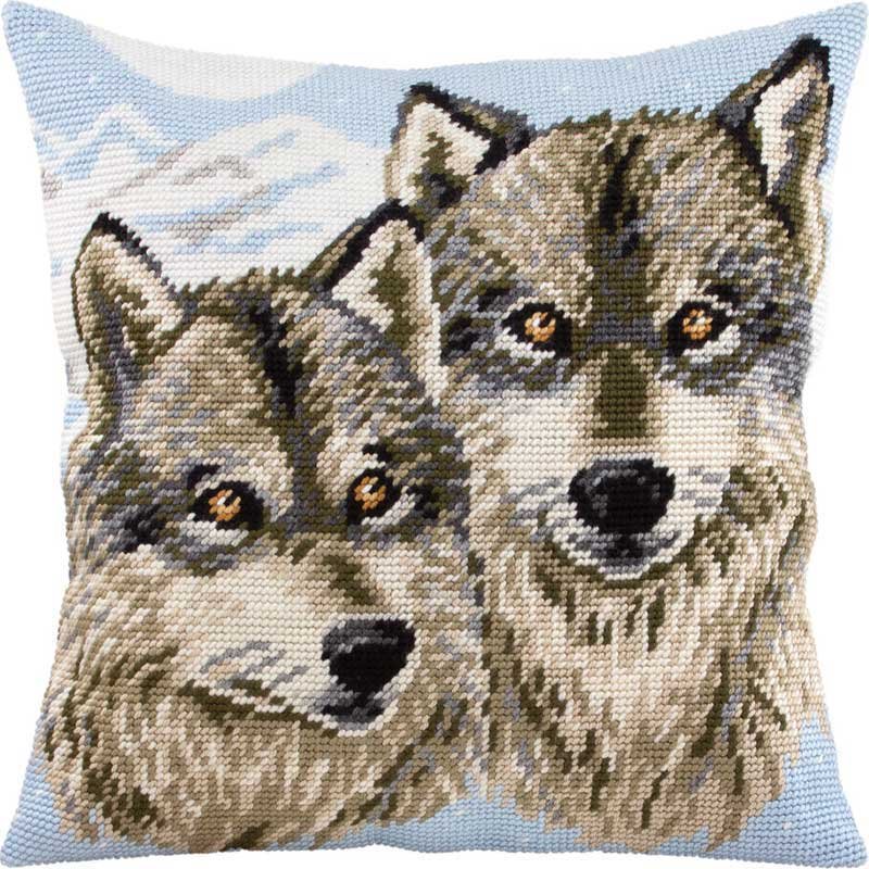 Pillow for embroidery half-cross Charіvnytsya V-290 Wolves