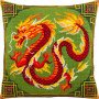 Подушка для вишивки напівхрестом Чарівниця V-291 Китайський дракон