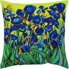 Pillow for embroidery half-cross Charіvnytsya V-307 Irises W. van Gogh