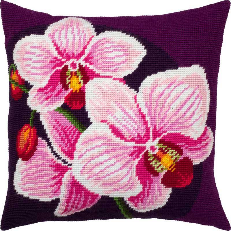 Pillow for embroidery half-cross Charіvnytsya V-312 Orchids