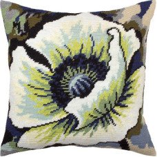 Pillow for embroidery half-cross Charіvnytsya V-313 White poppy