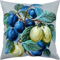 Pillow for embroidery half-cross Charіvnytsya V-330 Plum branch
