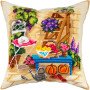 Pillow for embroidery half-cross Charіvnytsya V-340 Watering can in the backyard