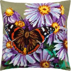 Pillow for embroidery half-cross Charіvnytsya V-352 Admiral on the aster
