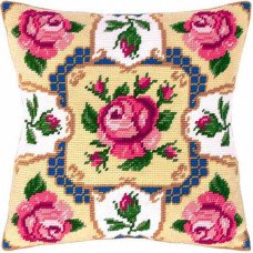 Подушка для вышивки полукрестом Чарівниця V-43 Традиционные розы