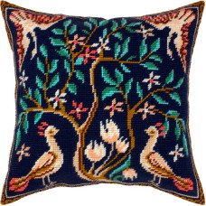 Подушка для вышивки полукрестом Чарівниця V-439 Птицы В.Моррис