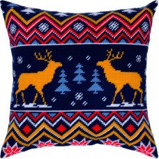 Pillow for embroidery half-cross Charіvnytsya V-446 Winter moose