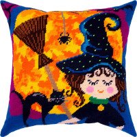 Pillow for embroidery half-cross Charіvnytsya V-447 Halloween