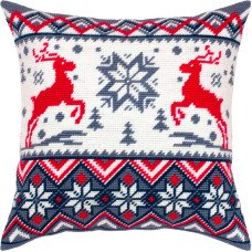 Pillow for embroidery half-cross Charіvnytsya V-449 Ornament with deer