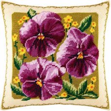 Pillow for embroidery half-cross Charіvnytsya V-45 Large violet